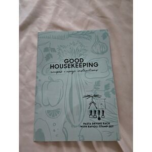 Good Housekeeping Pasta Drying Rack and Ravioli Stamp Set with Storage Bag NEW